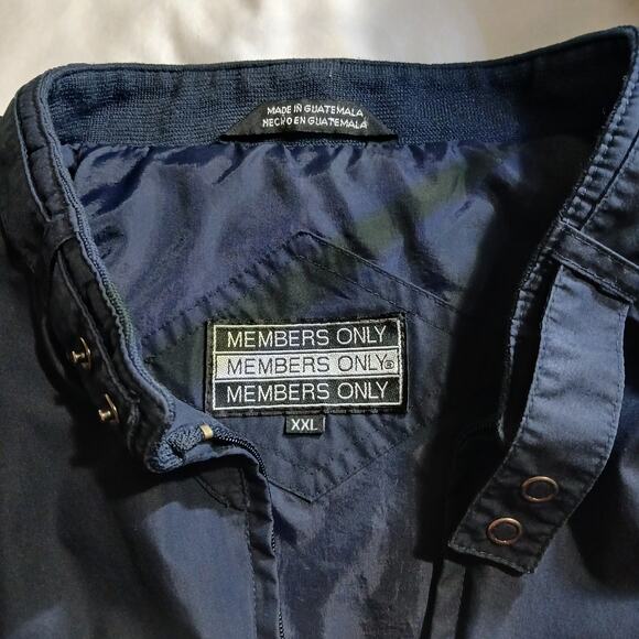 VTG Members Only XXL Navy Blue Classic, Timeless, Original Windbreaker Jacket - Picture 2 of 8
